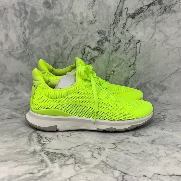 FitFlop Size 7 Electric Yellow Vitamin FFX Knit Running Sport Sneakers A1-3 - Picture 3 of 11